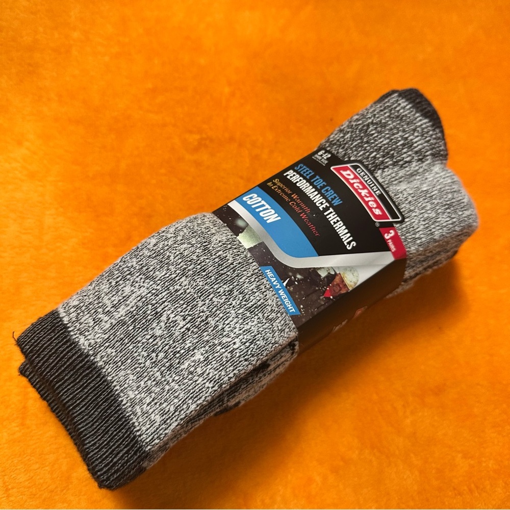 Dickies Men's Gray Performance Thermal Socks -3 Pairs